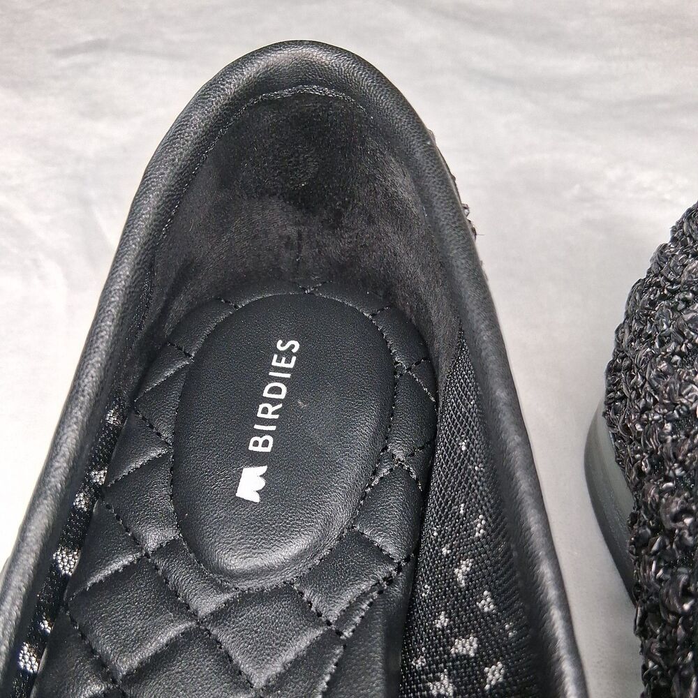 Birdies Women's The Starling 20 Loafers In Black Openweave Size 8 - Picture 13 of 16